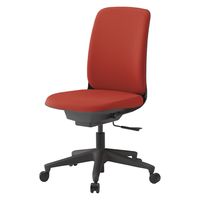 イトーキ トルテUチェア ハイバック 肘無し ウレタンキャスター ブラック×パーシモンオレンジ KJ-310PVM-T1D4 1脚（直送品）