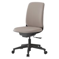 イトーキ トルテUチェア ハイバック 肘無し ウレタンキャスター ブラック×エクリュベージュ KJ-310PVM-T1H9 1脚（直送品）