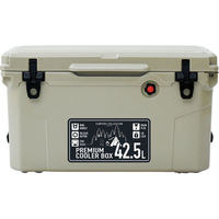 YAMAZEN クーラーボツクス42.5L　厚み約6cmの断熱材で高い保冷性能を実現 PCB-42.5L(BE) 1台（直送品）