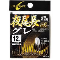 ハヤブサ HB B832D1-9鬼掛夜尾長グレα イブシ茶　1パック（直送品）