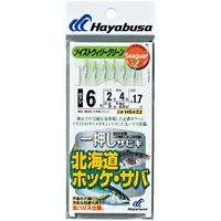 ハヤブサ HB HS432-7-3 北海道ホッケサバツイストウィリー緑　1パック（直送品）