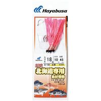 ハヤブサ HB IS384-18-10 創流北海道専用糸付替鈎ホッケヤナギノマイ ピンク　1パック（直送品）