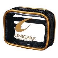 ハヤブサ HB YC305G-M-90 鬼掛 ポーチ オールクリア 黒 1個（直送品）