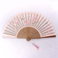 ひしだ ST-32 額透彫扇 ハナミズキ ピンク7寸 1本（直送品）