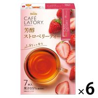 【スティック】味の素AGF ブレンディ カフェラトリー スティック 芳醇ストロベリーティー 1セット（42本：7本入×6箱）