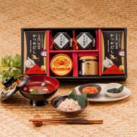 AoyamaLab 【桐箱入りギフトカード】御礼熨斗　内祝い　贈り物に　彩のつむぎ 海の恵4種詰合せ　専用紙袋付き（直送品）