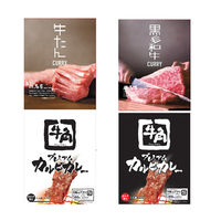 AoyamaLab 【桐箱入りギフトカード】御中元熨斗　東京・大阪焼肉名店カレー詰合せ(4食セット)　専用紙袋付き（直送品）