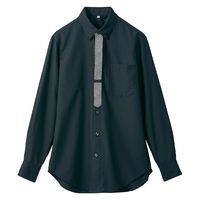 住商モンブランシャツ　兼用　長袖　黒／グレーSS004-93  S1着（直送品）