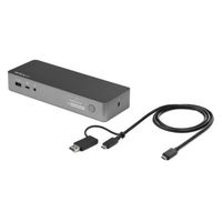 ドッキングステーション USB Type-C & USB-A 2画面 HDMI DisplayPort LANポート 1個
