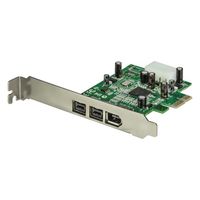 PCIeカード FireWire400×1 800×2増設 PEX1394B3 1個 StarTech.com