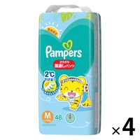 パンパース おむつ パンツ M（6～12kg）1セット（48枚入×4パック）さらさら風通し 男女共用 P&G