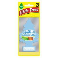 CAR-FRESHNER LittleTrees（リトルツリー） SummerLinen MultiPack 3（直送品）