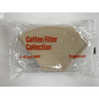 カナエ紙工 台形EF2-100P 無漂白コーヒーフィルター 4957459030217 100枚×10点セット（直送品）