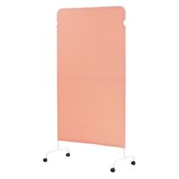 ネットフォース ライトスクリーン キャスター付 幅900×高さ1600mm ピンク NF-LSC-1609-C4A2-AW 1台（直送品）