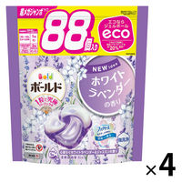 ボールド ジェルボール4D ホワイトラベンダー 詰め替え 超メガジャンボ 1箱（88粒入×4個）洗濯洗剤 P＆G【リニューアル】