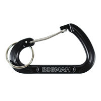 ビッグマン CARABINER ブラック AFC5-7BK 1個（直送品）