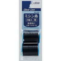 クロバー CL63520 ミシン糸 60番 黒 4901316635206 1個(2個)（直送品）