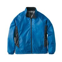 クロダルマ 軽防寒ジャケット ブルー×脇迷彩プリント反射 L 54371-10-L 1枚（直送品）