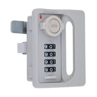 Lー346WーKA 引手付4桁式コンビネーションロック 同一 S1000 木製扉用 1063467600 1セット(5個)（直送品）