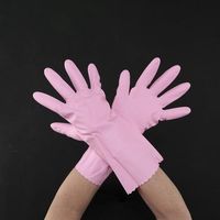 エスコ [M/320mm] 手袋(厚手・塩化ビニール/ピンク) EA354GF-26 1セット(20双)（直送品）