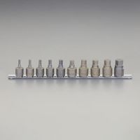 エスコ 1/2”DR/3/16”ー3/4” [INHEX]ソケットセット EA618CS-100 1セット(1St)（直送品）