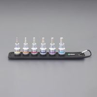 エスコ 1/2”DR/4ー10mm [INHEX]ビットソケット(ホールド機能) EA617AM-590 1セット(1St)（直送品）