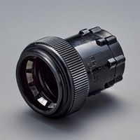 エスコ φ28mm フレキ管用防水コネクター(ワンタッチ型/黒) EA947HP-84 1セット(10個)（直送品）