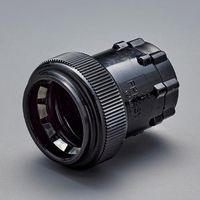 エスコ φ36mm フレキ管用防水コネクター(ワンタッチ型/黒) EA947HP-86 1セット(5個)（直送品）