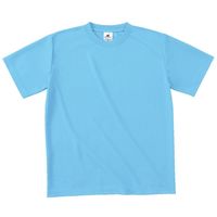フェリック ファイバードライTシャツ サックス L POT-104-11-L 1セット(2枚)（直送品）