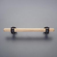 エスコ φ32x 450mm 木製手すり(蓄光グリップ) EA951EL-13 1セット(5個:1個×5本)（直送品）