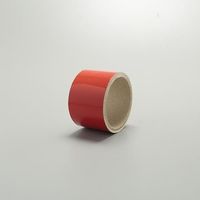 エスコ 50mmx2.0m JIS配管識別テープ(赤) EA983ML-8 1セット(5巻)（直送品）