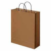 【紙袋】アスクル 端材リサイクル紙袋「Come bag/カムバッグ」キャラメルブラウン／アスクルオリジナル