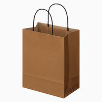 【紙袋】アスクル 端材リサイクル紙袋「Come bag」キャラメルブラウン 200×250×120mm 1袋（50枚入）アスクル オリジナル