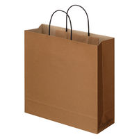 【紙袋】アスクル 端材リサイクル紙袋「Come bag」キャラメルブラウン 320×320×115mm 1袋（50枚入）アスクル オリジナル