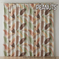 スミノエ PEANUTS セミオーダー カーテン ワイルドリーフ 1200×1250mm ピンク １セット(2枚入)（直送品）