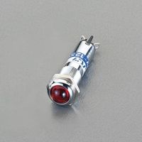 エスコ φ 9.2mm 表示灯ネオンブラケット(赤) EA940DB-67R 1セット(15個)（直送品）