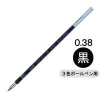 三菱鉛筆uni ジェットストリーム多色・多機能用替芯　紙パッケージ　0.38ｍｍ　黒 SXR8038K.24 1本