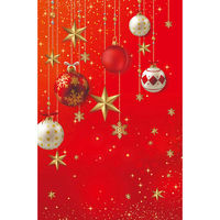 ストア・エキスプレス バックグラウンドシート オーナメントレッド クリスマス 145×220cm　8305-1100 １枚（直送品）