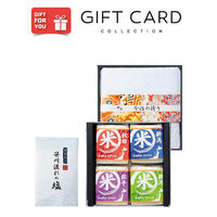 AoyamaLab 御歳暮 年末の贈り物 景品 特別 厳選 食べくらべ お米・今治タオル ギフトセット A ギフトカード 二重封筒 熨斗 １式（直送品）