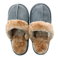 ストロング スリッパ 冬用 センターシーム ボア bluegray 60-3-550 1セット(3足)