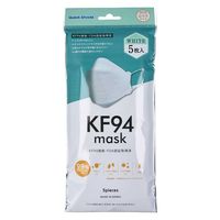 中京医薬品 クイックシールドKF94マスク ホワイト ふつうサイズ 5枚入 4514544053492 1袋(5枚入)×12セット（直送品）
