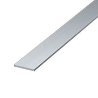 トレード アルミフラットバー　アルマイト付　ｔ５Ｘ１２Ｘ４ｍ　シルバー 085150 1本（直送品）