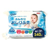 Life-do.Plus ルプルプ　ふんわりおしりふき 80枚3P 930076 1セット（12個）