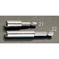 エスコ 1/4”Hex/ 50mm ビットホルダー(M付) EA611AX-22 1セット(5個)（直送品）