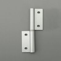 エスコ 50x102mm 30角用アルミ旗丁番(左用) EA976CB-61 1セット(4個)（直送品）