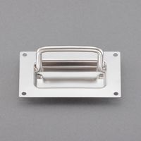 エスコ 122x78mm 埋込みハンドル(ステンレス製) EA948BR-5 1セット(2個)（直送品）