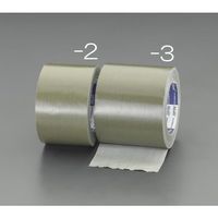 エスコ 100mmx25m 布粘着テープ(OD色) EA944KB-3 1セット(4巻)（直送品）