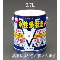 エスコ 0.7L [水性]多用途塗料(鉄・木部用/グレー) EA942EB-12A 1セット(3缶)（直送品）