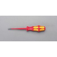 エスコ 3.5x0.6mm/100mm [ー]ドライバー(絶縁・先細) EA560WG-21 1セット(4本)（直送品）