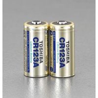 エスコ [CR123Ax2個] リチウム電池 EA758YV-3 1セット(6個:2個×3パック)（直送品）